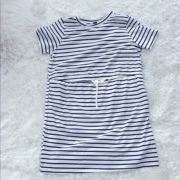 SHEIN Dresses & Skirts - Striped Short Sleeve Dress with Drawstring